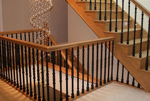 Straight Wooden Staircases