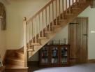 kited wooden staircase