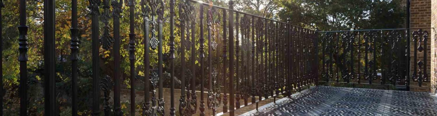 Victorian metal balcony